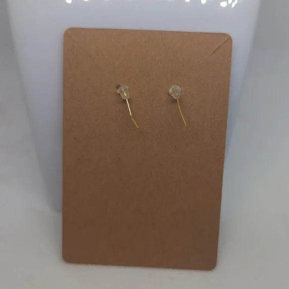 Black Glitter Ball and Bead Earrings - Picture 3 of 3